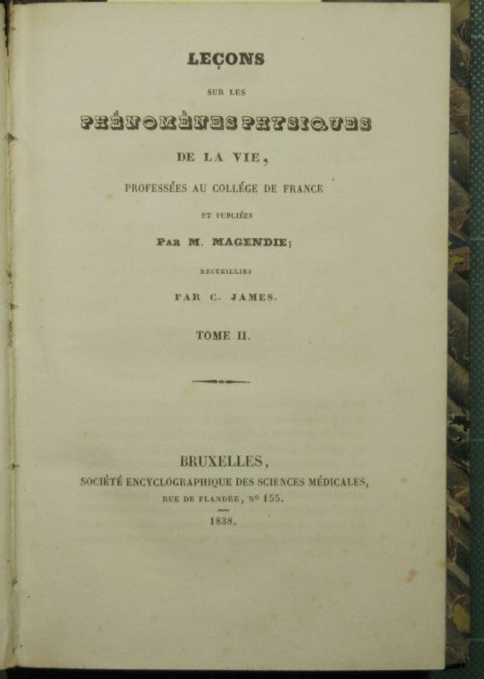 Lecons sur les phenomenes physiques de la vie - Vol. II