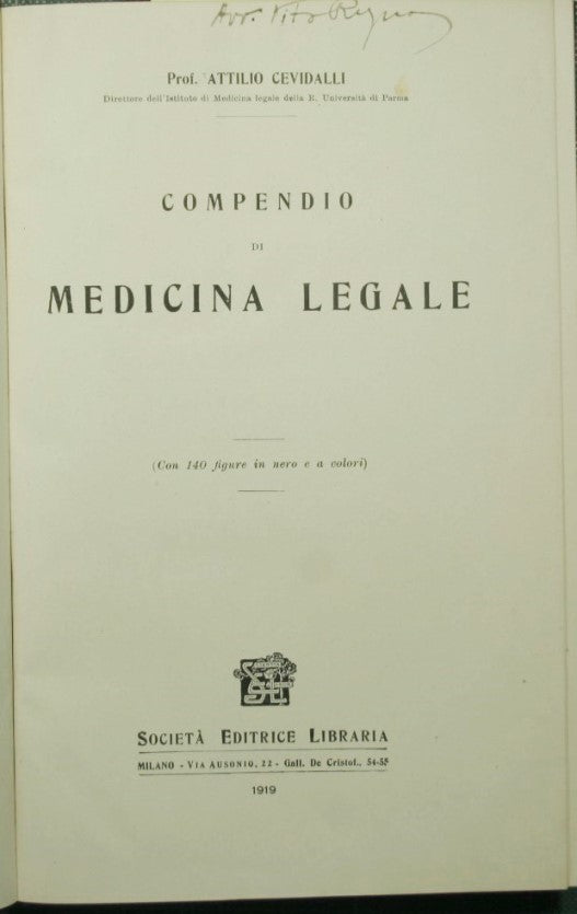 Compendium of forensic medicine