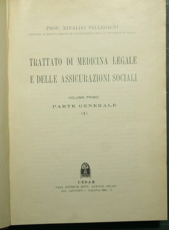 Treatise on forensic medicine and social insurance