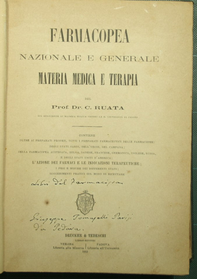 Farmacopea nacional y general - Materia medica y terapia