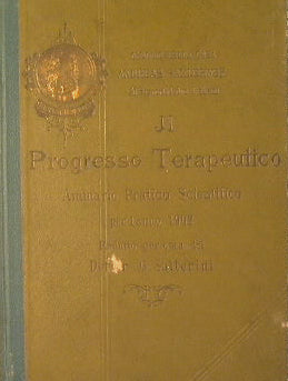 Progreso Terapéutico. Anuario científico práctico del año 1902 editado por el Dr. G.Salterini. Cuarta parte