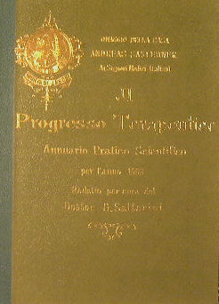 Il Progresso Terapeutico.Annuario pratico scientifico per l'anno 1903 redatto per cura del Dott.G.Salterini. Quinta parte.