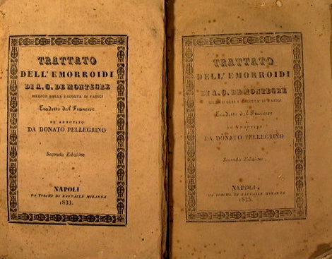 De las hemorroides o tratado analítico de todas las afecciones hemorroidales.