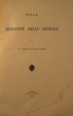 Sulla resezione dello stomaco