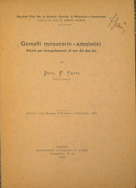 Gemelli monocorio - amniotici