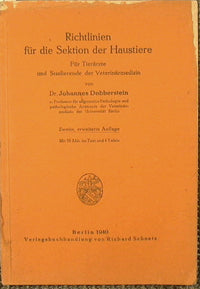 Richtlinien fur die Sektion der Haustiere