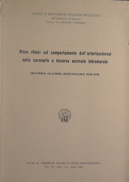 Colección de aproximadamente 50 publicaciones médico-científicas de Tullio Bandini