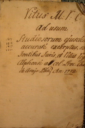 Manoscritto giuridico