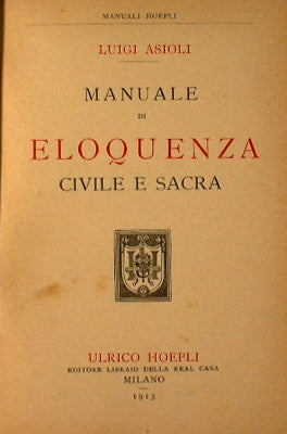 Manual of Civil and Sacred Eloquence