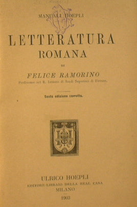 Letteratura Romana
