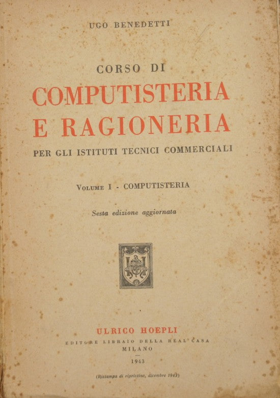 Corso di computisteria e ragioneria. Vol. I