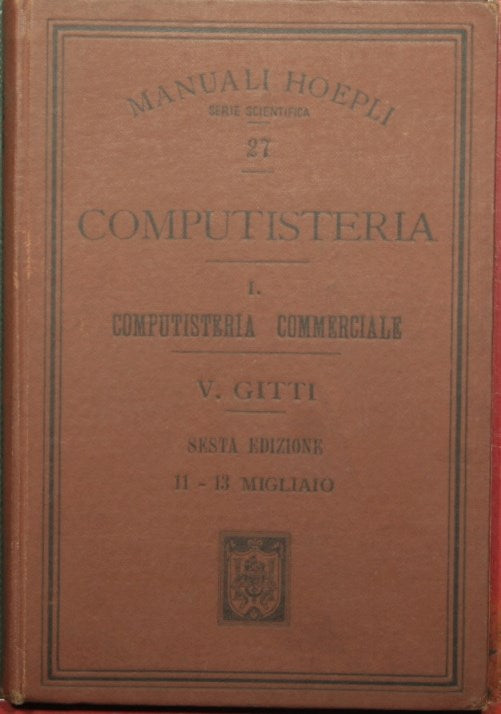 Computisteria - Vol. I: Computisteria commerciale