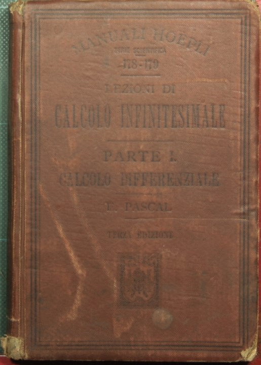 Lezioni di calcolo infinitesimale - Parte I: Calcolo differenziale