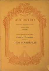 Augusteo.Municipio di Roma e Regia Accademia di S.Cecilia. Stagione 1923-24 XXXI concerto 30 marzo 1924. Concerto orchestrale diretto da Gino Marinuzzi.
