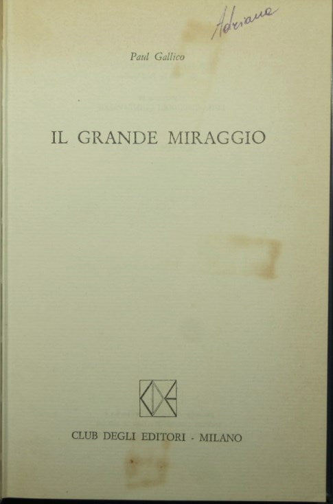Il grande miraggio