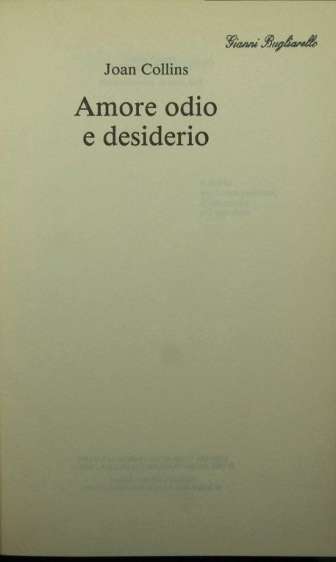 Amore odio e desiderio