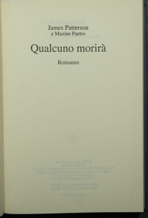 Qualcuno morirà
