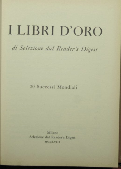 I libri d'oro di Selezione dal Reader's Digest
