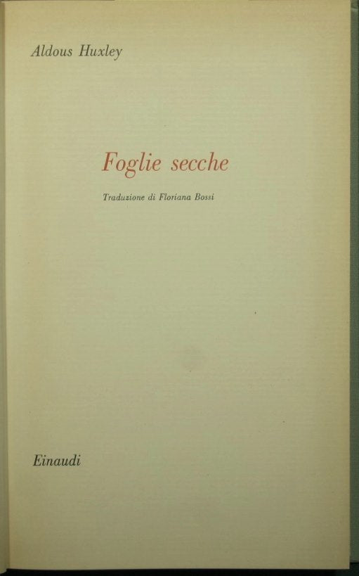 Foglie secche