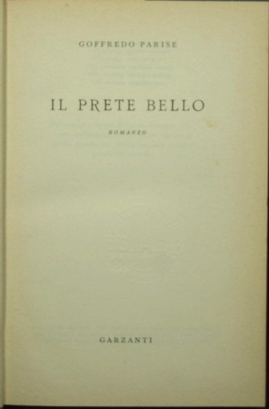 Il prete bello