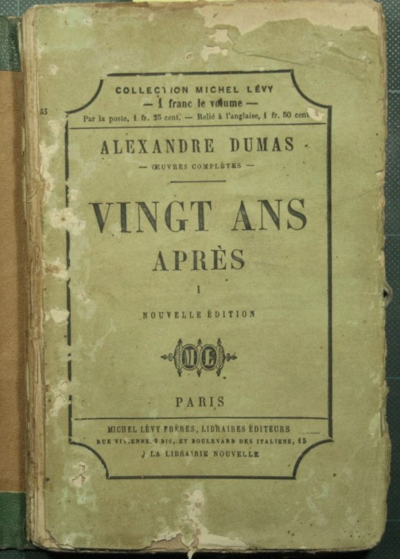 Vingt ans después de la suite de los tres mosquetones