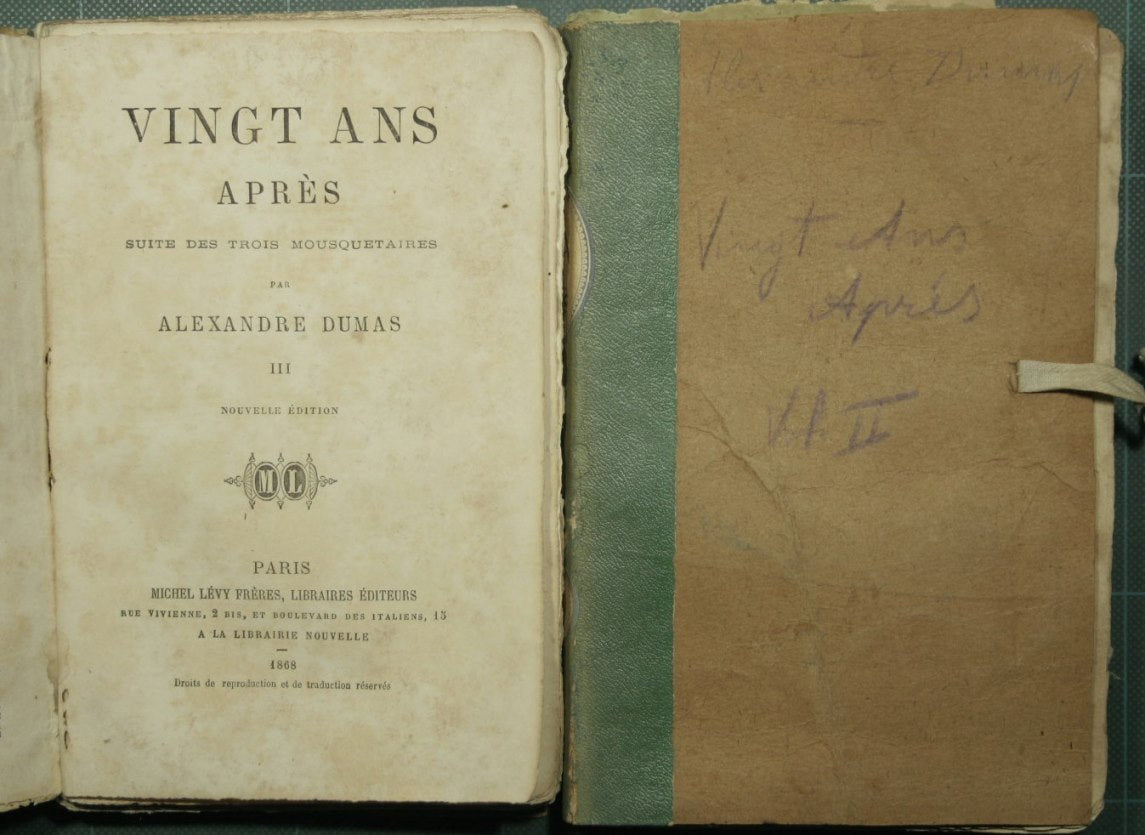 Vingt ans después de la suite de los tres mosquetones