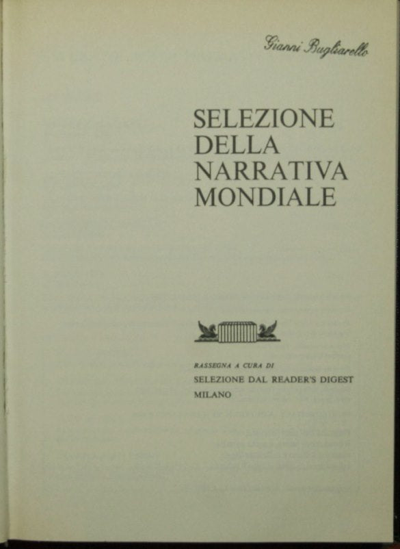 Potere e diamanti di Robert L. Fish; Al servizio della vita di Bertta Valtonen; La sfida di Flanagan di Tom McNab; Il prestito di Dick Francis