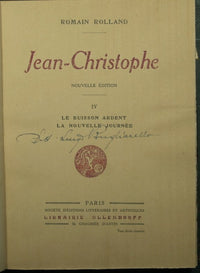 Jean Christophe - Vol. IV - Le buisson ardent - La nouvelle journee