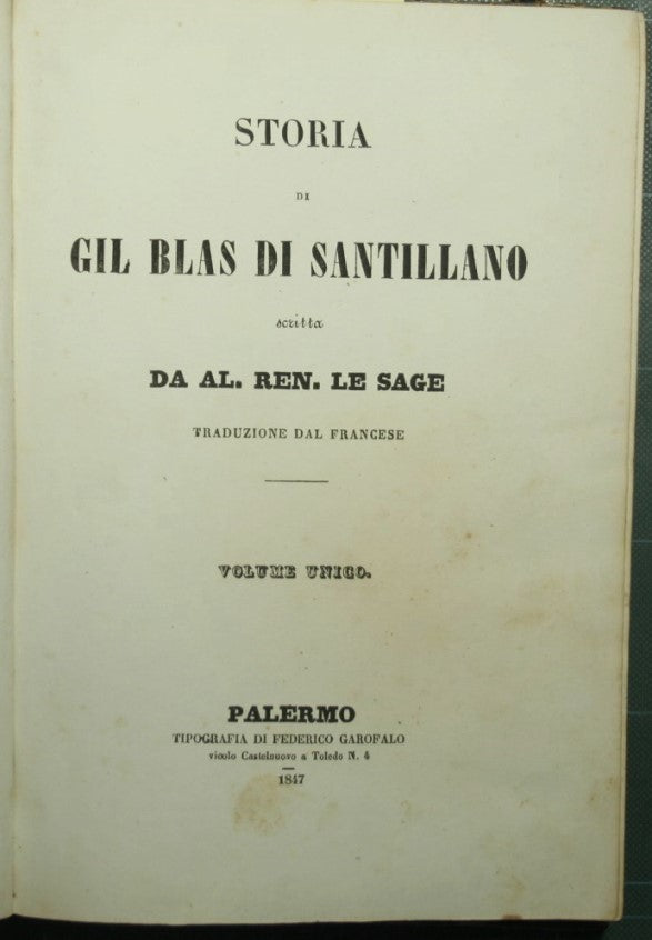 Story of Gil Blas of Santillano