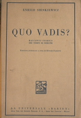 Quo Vadis ?