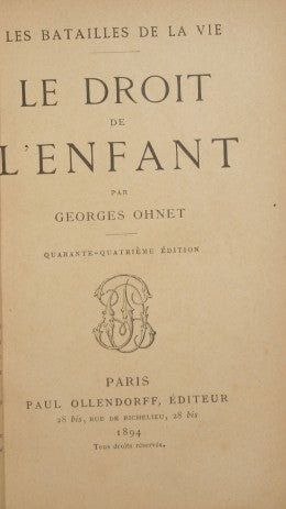 Le droit de l'enfant