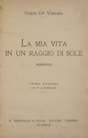 La mia vita in un raggio di sole