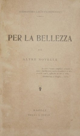 Per la bellezza ed altre novelle