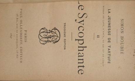 La jeunesse de Tartufe, II. Le Sycophante