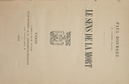 Le sens de la mort