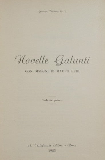 Novelle Galanti. Vol. I