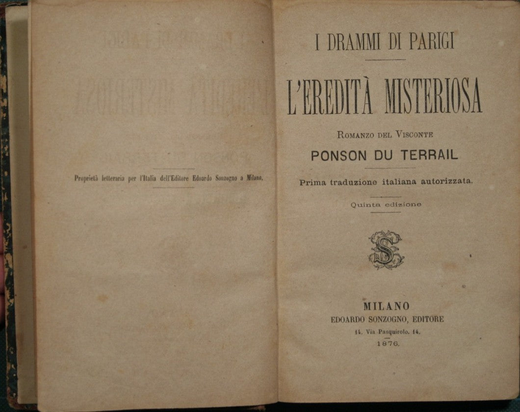 I drammi di Parigi. L'eredità misteriosa