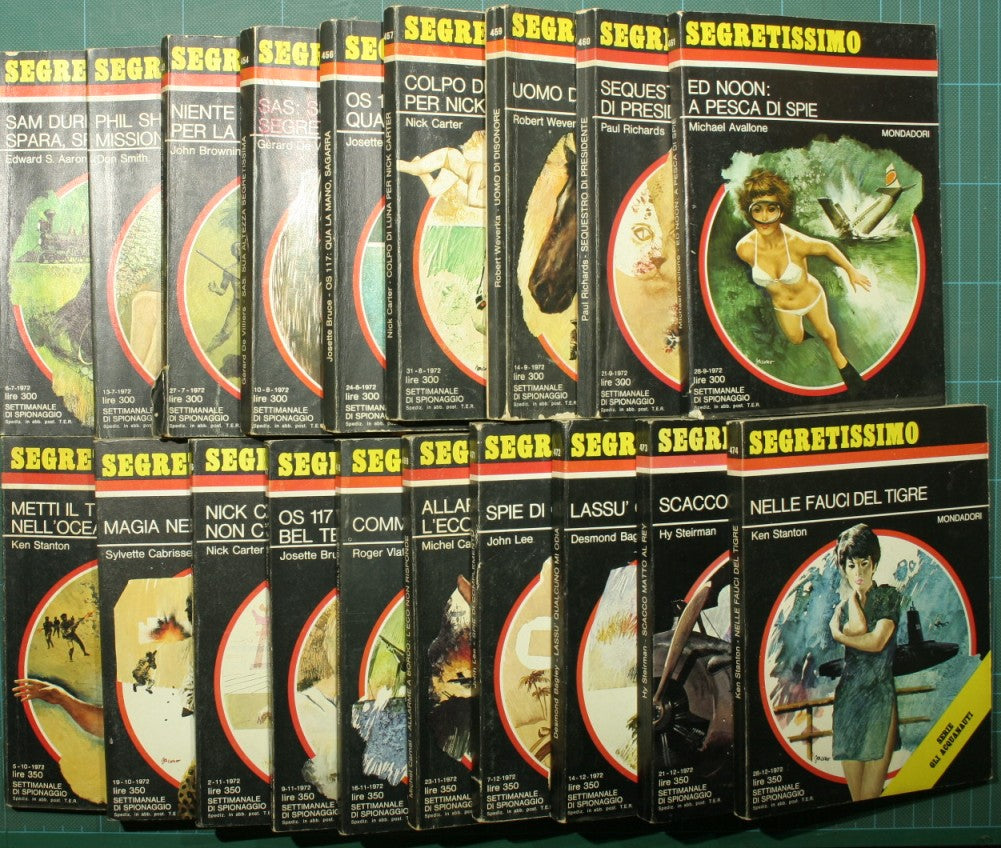 Segretissimo - Settimanale di spionaggio - II semestre 1972