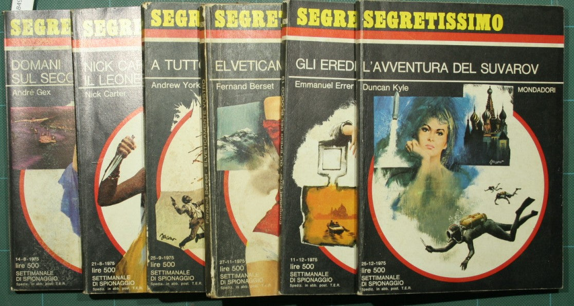 Segretissimo - Settimanale di spionaggio - II semestre 1975