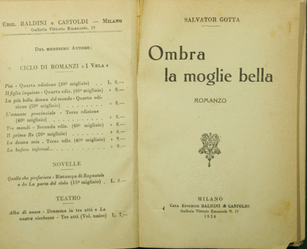 Ombra la moglie bella