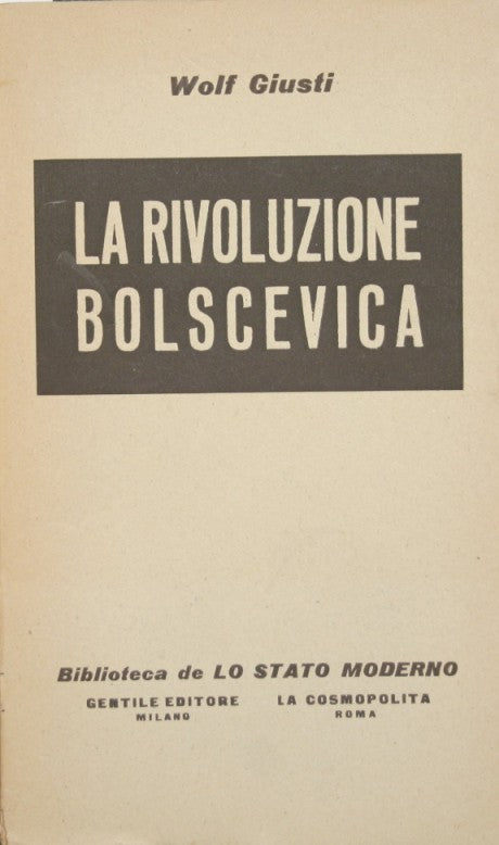 La rivoluzione bolscevica