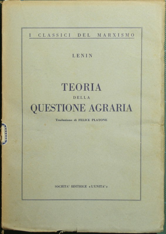 Teoria della questione agraria