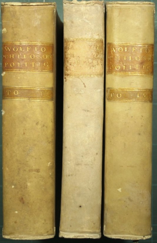 Philosophiae civilis sive politicae. Voll. I-II-IV