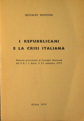 The Republicans and the Italian crisis