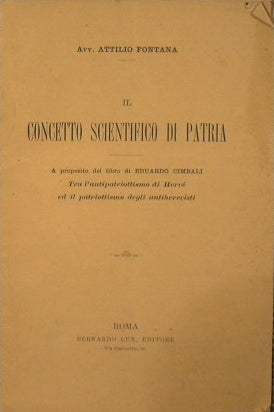 El concepto científico de Patria
