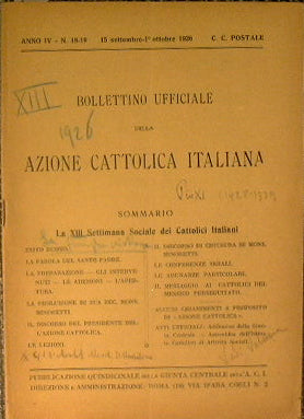 Bollettino ufficiale dell'azione cattolica italiana