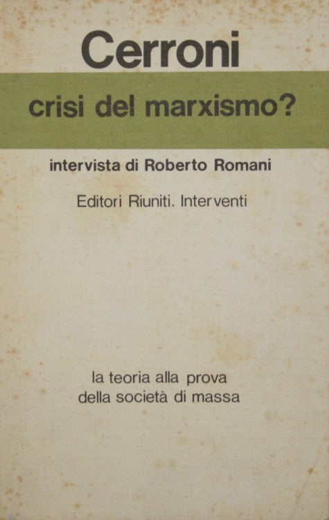 ¿Crisis del marxismo?