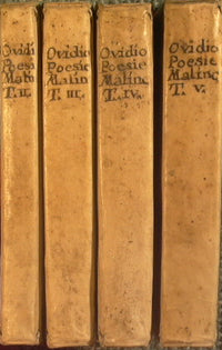 Delle poesie malinconiche di Publio Ovidio Nasone commentato dal P. Bernardo Clodio della Compagnia di Gesu edizione sesta accresciuta del quarto e quinto libro