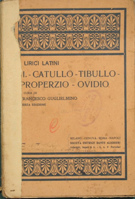Catullus. Tibullus. Propertius. Ovid