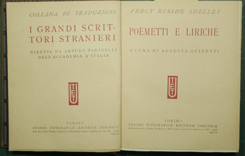 Poemetti e liriche